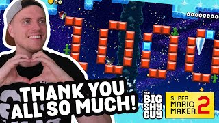 1000 SUBS on YOUTUBE means 1000 SECONDS of Mario Maker ENDLESS EXPERT!