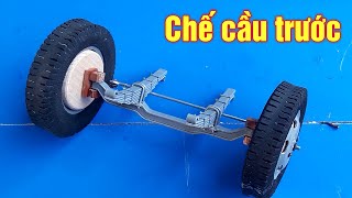 Chế tạo cầu trước xe tải mô hình bằng PVC | RC Truck