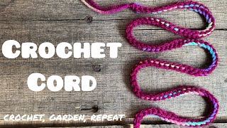 Crochet Cord (Crochet Purse Strap) 🧶 Crochet, Garden, Repeat