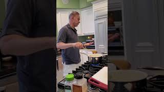 My loving Husband cooking for Dinner