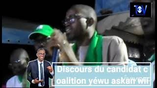 yéwu askan wii ( Discours du candidat  *Mr Djiby Sow* ) a la grande metting de baïty Gueye