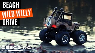 Tamiya WILD WILLY | Let's go for a FUN DRIVE AT THE BEACH!