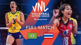 🇹🇭THAILAND - 🇧🇷BRAZIL 🏐 VNL 2023 | Set 3 part 1 (audience view)