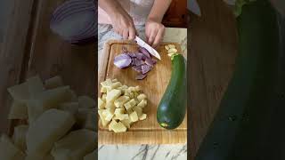 Only 4 ingredients / Potato Zucchini Scillet Recipe