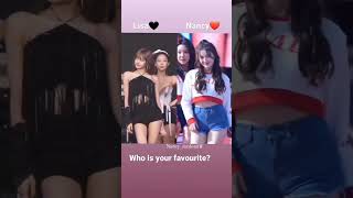 Nancy vs lisa tik tok || Lisa vs Nancy WhatsApp status #blackpink #lisa #momoland #nancy