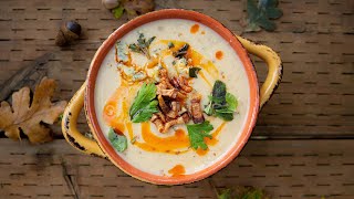 Baked Potato and Parsnip Soup - English Soup Recipe