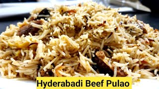 Hyderabadi Beef Pulao | Beef Pulao | how to make pulao  @Nusrathomeandstreetfood