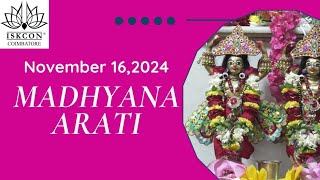 Madhyana Arati - 16.11.24