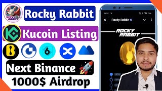 Kucoin Listing $RBTC1 | Good News For Rocky Rabbit Lovers 🐰 | Rocky Rabbit New Update | CBO