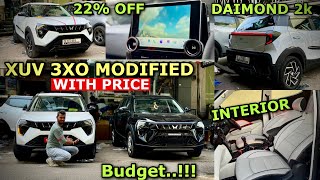 2024 MAHINDRA XUV 3XO MX3 MODIFIED WITH PRICE | MAHINDRA XUV 3XO MODIFIED