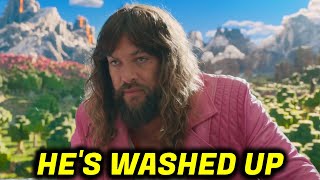 The Minecraft Movie Crafting Table Clip Reveals Jason Momoa Is a Washed Up Gamer