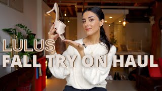 LULUS FALL CLOTHING TRY ON HAUL 2020