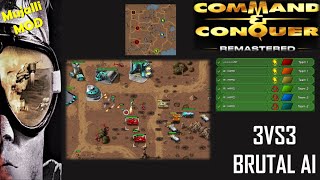 /Command & Conquer Remastered/ (Skirmish) 3VS3 BRUTAL AI  I African Blue I