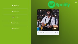 🎵Comment Créer une Page Web comme Spotify | 📳Application de Musique avec Html Css & Javascript