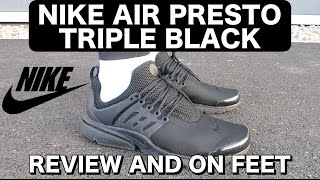 Nike Air Presto Triple Black | OUTLET PICKUP | On Feet | Comfiest Nike Sneakers?