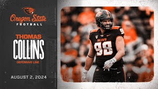 Oregon State Football Interview: Thomas Collins (8/2/24)