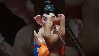 Ganesh murti colouring process #shorts #youtubeshorts #ganesh #clayganesh