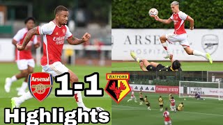 Arsenal vs Watford (1-1) Highlights🔥Marquinhos Goal | Preseason Friendly,Gabriel Jesus,Trossard