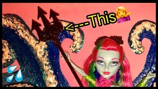 How To Make a Doll Trident ~ For Posea Reef, Monster High Scarrier Reef Doll / or devil pitchfork