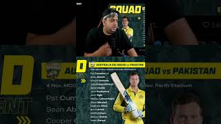 Australia Squad Announcement vs pakistan 🤯#cricket #ausvspak #babarazam