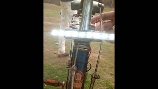 bicycle me light 🤯😲 #foryou #goingviral #dcmotor #experiment #diy #solderingiron #2023 #shotfeeds