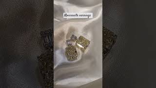 moissanite earrings #gold #jewellery #trending #diamond #earrings