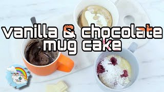 mug cake recipe ( vanilla & chocolate )