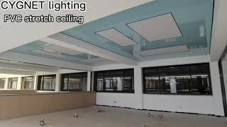 PVC stretch ceiling film, glossy film, various colors available