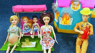 10 Minutes Satisfying with Unboxing Sweet Family Playset,   Ambulance Pretend Doctor Toys Set ASMR