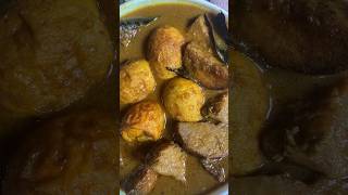 হাঁসের ডিম ও কচু দিয়ে রেসেপি/Haser dim diya kochu ranna recipe #food #cooking #shorts