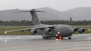 USAF Boeing C-17A Globemaster III landing at Graz Airport | 01-0188