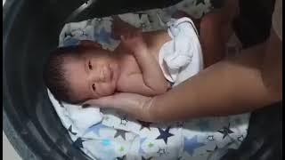 Baby’s First Bath Ever (the future online star) - October 14, 2020 | Matheus Jade