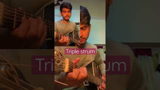 How Triple Strum Sounds on acoustic guitar | Shubham Srivastava