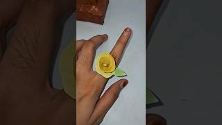 How to make beautiful rose ring / Diy rose ring/Diy paper crafts #shorts