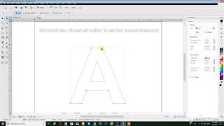 VINYLMASTER  : Aluminium channel letter boarder measurement IN VINYLMASTER