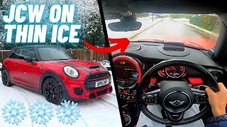 Mini JCW Drives in ICE and SNOW!!!