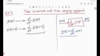 Time invariant and Time Variant Systems Part 05