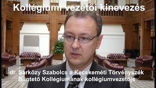 Kollégiumi vezetői kinevezés