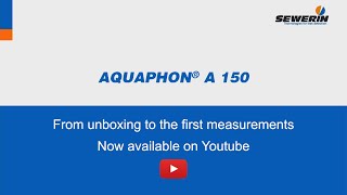 AQUAPHON® A 150 water leak detector - Tutorial Trailer