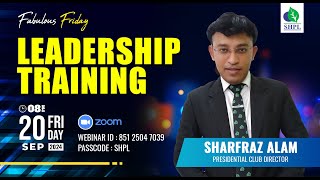 LEADERSHIP TRAINING BY SHARFRAZ ALAM, PCD