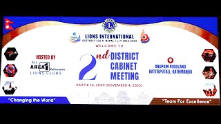 2nd District Cabinet Meeting District 325 P, Nepal Part = II