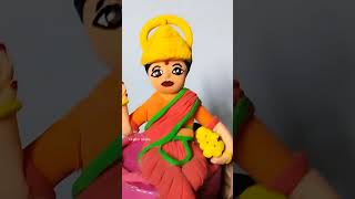 Diy Laxmi maa making with super clay / #diwalispecial clay craft #crafterishika #viral #diwali