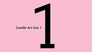 Candle Drawing | 1 Number use for Candle Art |