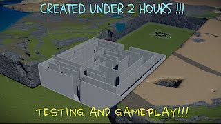 TESTING!!! ROBLOX GAME MADE BY ME IN 2 HOURS | ESCAPE THE MAZE !! [NEW]