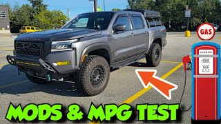 MODDED 2023 Nissan FRONTIER PRO-4X MPG TEST