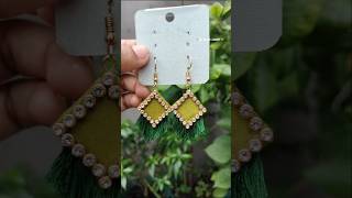 Diy beautiful earrings #easy  #diy #youtubeshorts #shorts #viralvideo #trending #craft #ytshorts