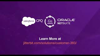 Jitterbit Solution Salesforce-NetSuite Quote-to-Cash Demo