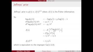 Bayesian inference for Poisson data