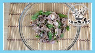 Thai Spicy Liver Salad Recipe (Tub Wan)