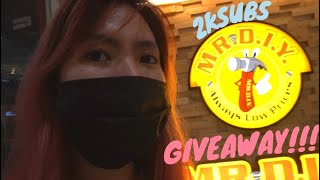 BUYING AT MR. DIY DAVAO + 2K SUBSCRIBERS GIVEAWAY | alayzamaylao